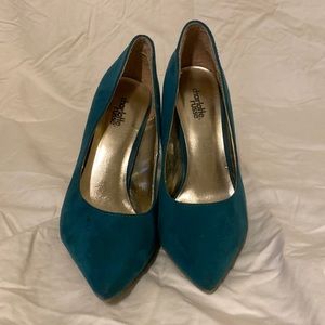 Charlotte Russe teal heels size 8